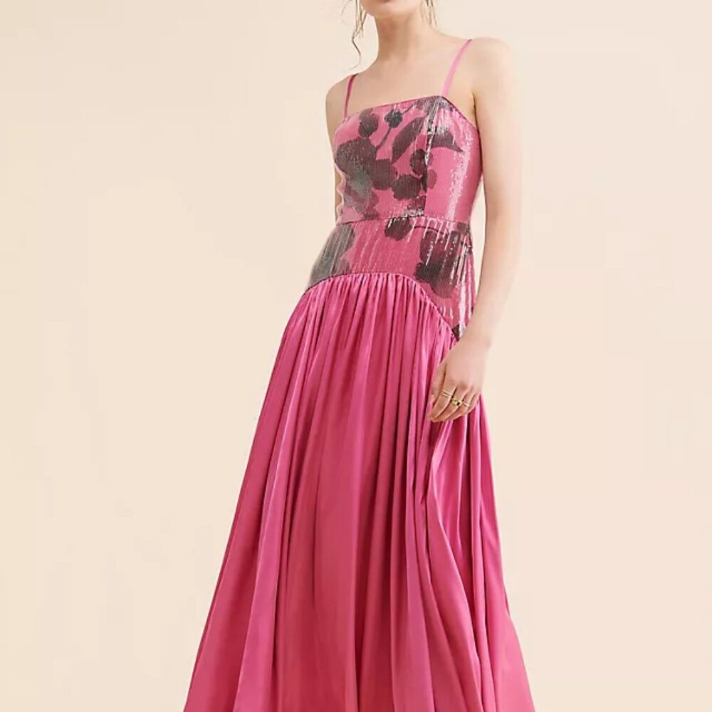 Hutch Pink and Black Maxi Dress